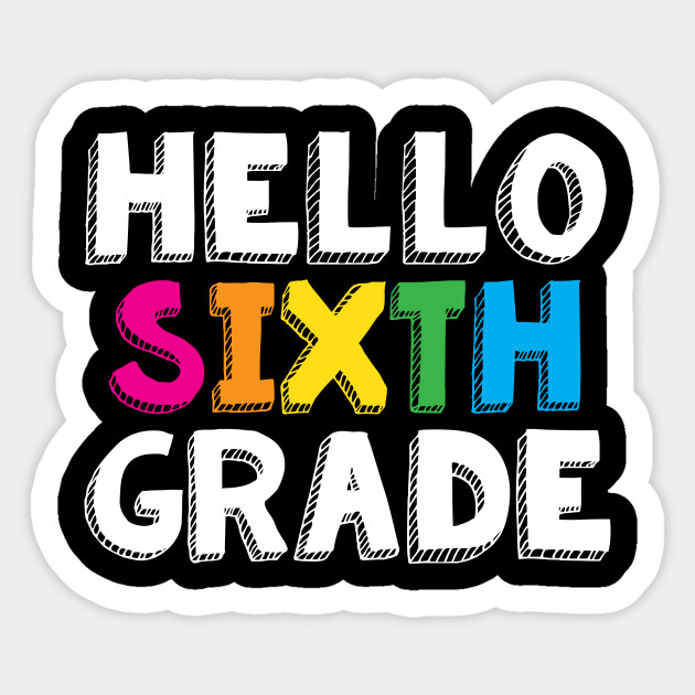  Hello Sixth Grade Logo
